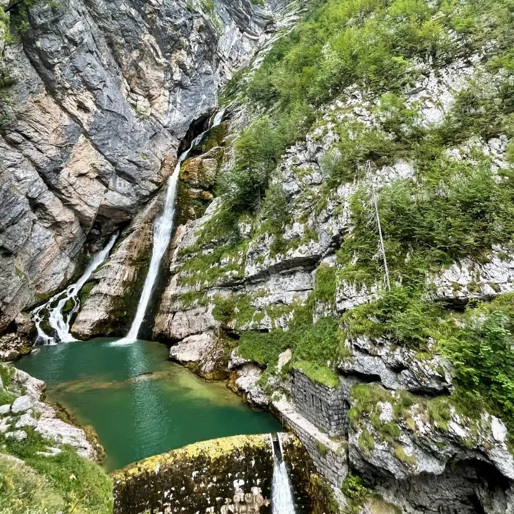 vodopad savica v slovinsku